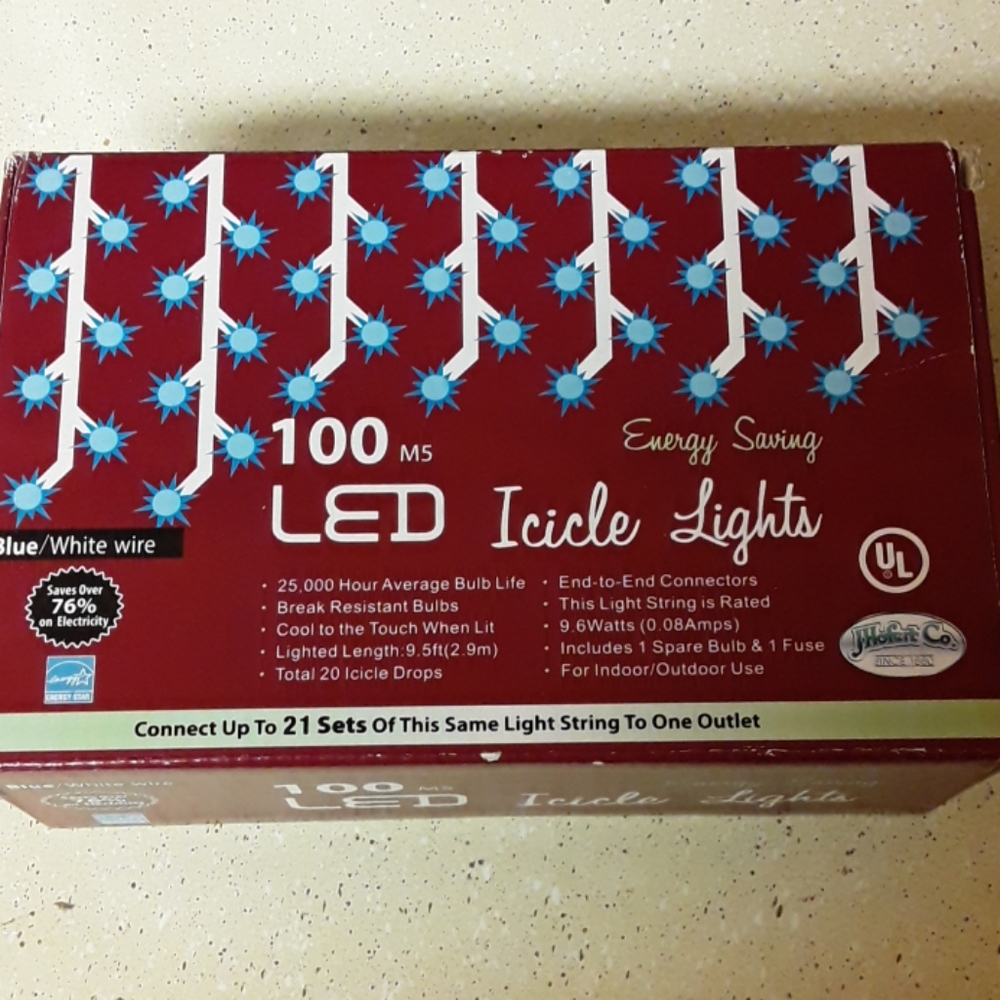 100 ms led icicle lights